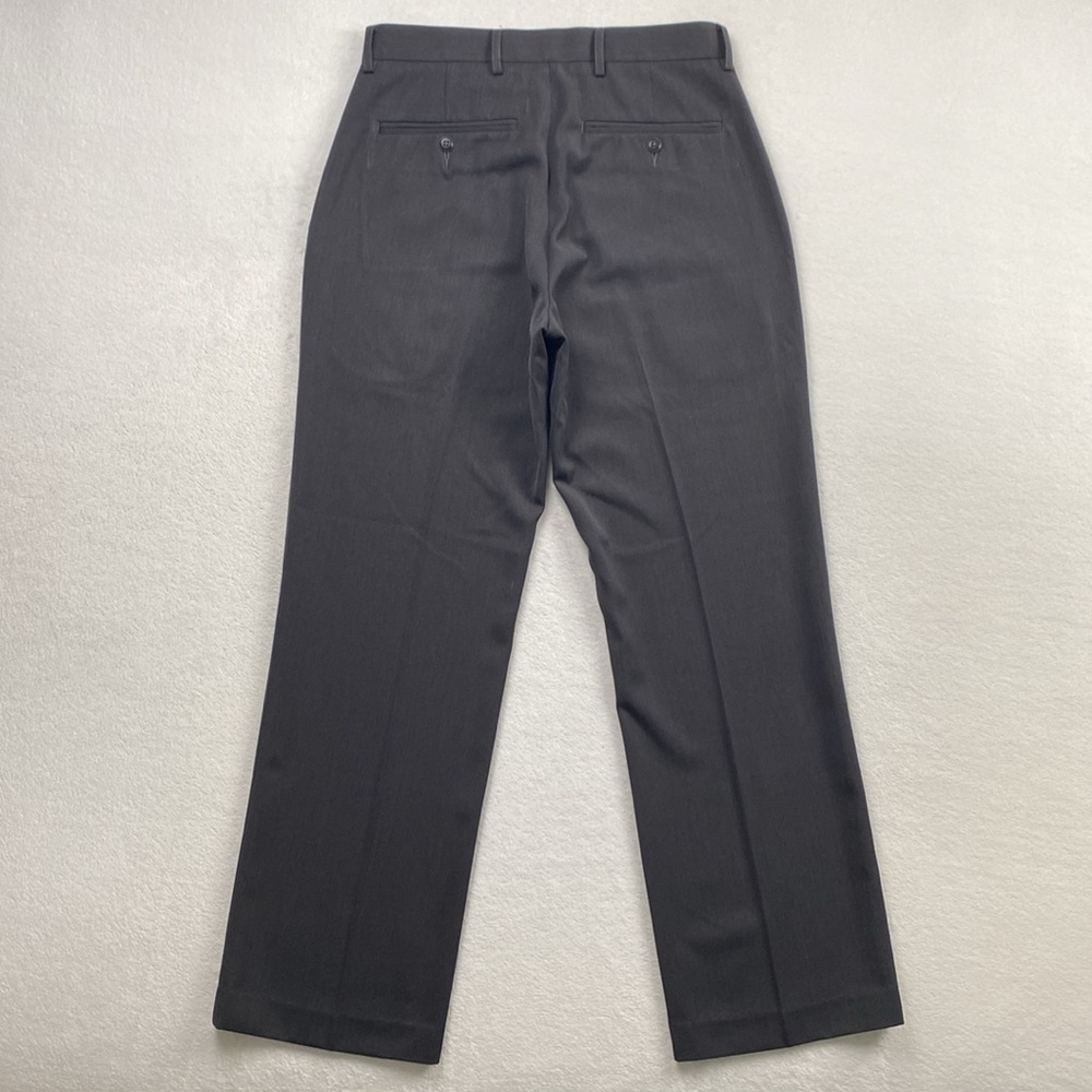 JF J. Ferrar Flat Front Classic Fit Dress Pant/Trouser (30x30, Gray) - Picture 4 of 13